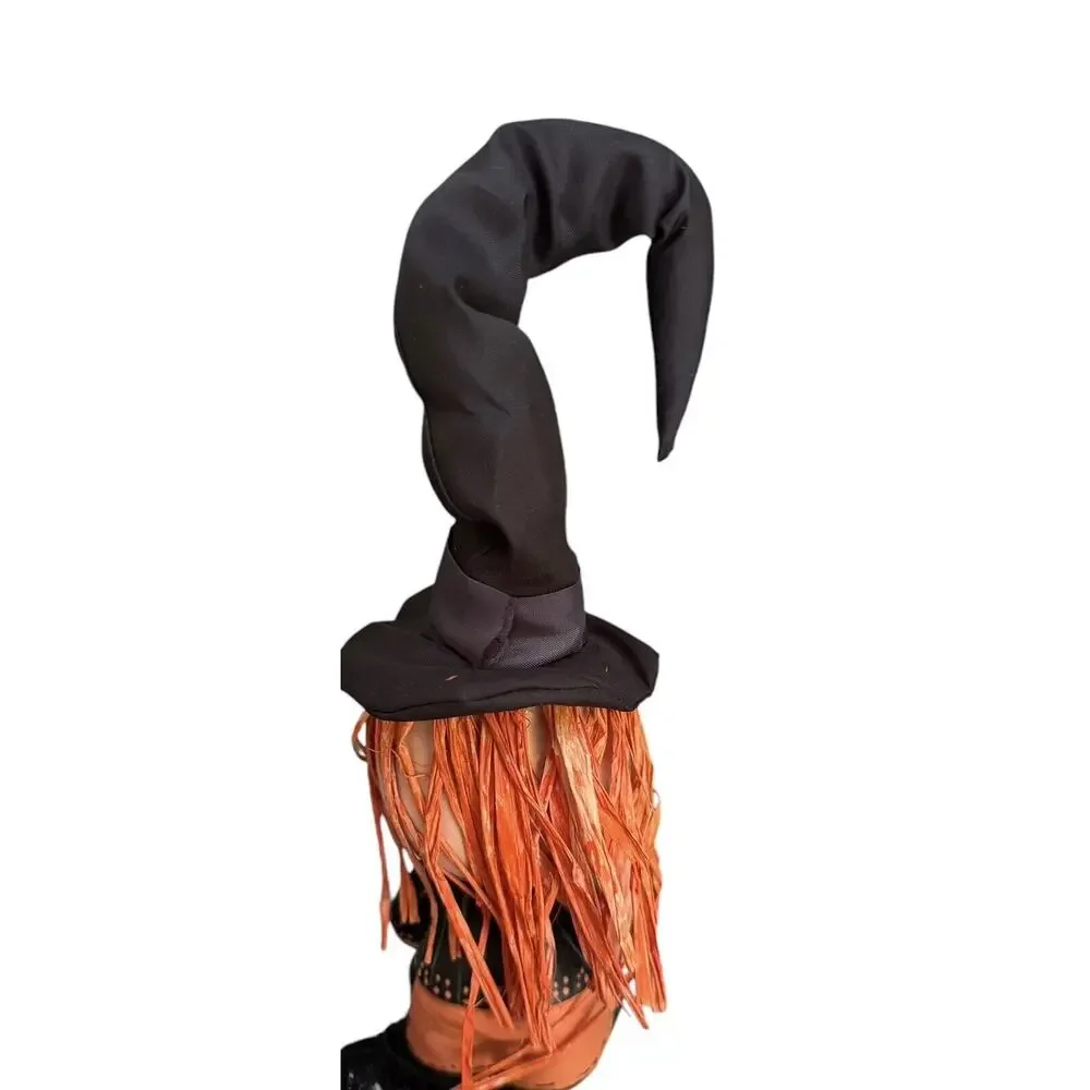 Witch Bendable Hat Magic‎ Creations Ceramic Halloween Bat Pumpkin Whimsical READ